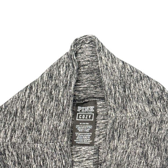 VS Pink Black & Gray Cozy Biker Shorts | Size M - Picture 3 of 4